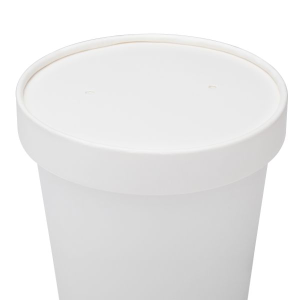 Karat Paper Lid for 6-16 oz Gourmet Paper Cold/Hot Food Containers - 1,000 pcs