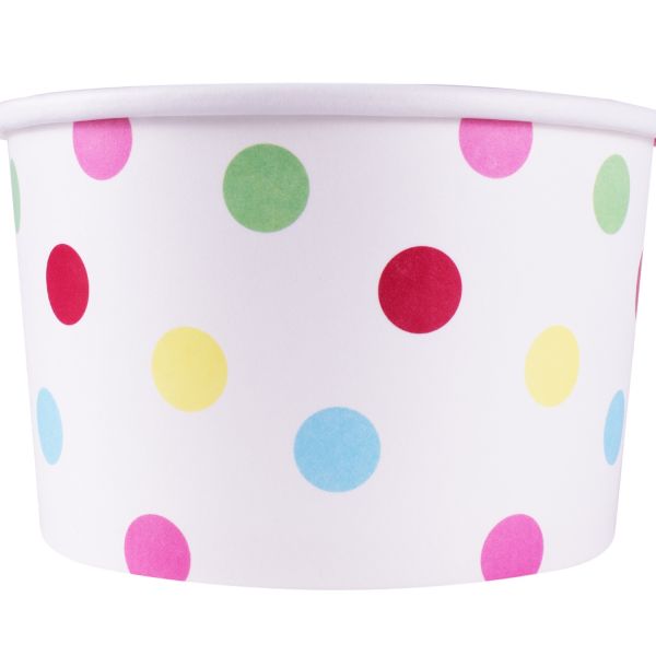 Karat 20oz Food Containers (127mm), Dots - 600 pcs