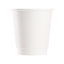 Karat 10oz Insulated Paper Hot Cups (90mm), White - 500 pcs