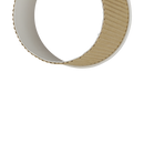 Karat 8oz Ripple Paper Hot Cups (80mm), Kraft - 500 pcs