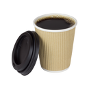 Karat 8oz Ripple Paper Hot Cups (80mm), Kraft - 500 pcs