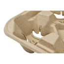 Karat Biodegradable Cup Holder, for 4 Cups (8 - 32oz) - 300 pcs