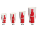 Karat 16oz Paper Cold Cups (90mm), Coca Cola - 1,000 pcs