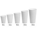 Karat 32oz Paper Cold Cup (104.5mm), White - 600 pcs