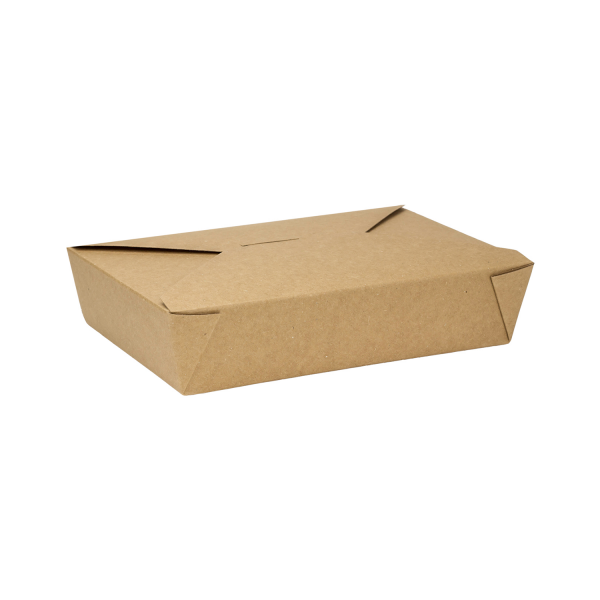 Karat 54 fl oz Fold-To-Go Box #2, Kraft - 200 pcs