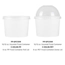 Karat 10/12 oz Gourmet Food Container (96mm), White - 500 pcs