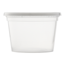 Karat 16oz PP Plastic Injection Molded Deli Containers & Lids - 240 sets