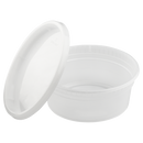 Karat 8oz PP Plastic Injection Molded Deli Containers & Lids - 240 sets