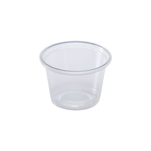 Karat 1 oz Tall PP Plastic Portion Cups, Clear - 2,500 pcs