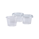 Karat 1 oz Tall PP Plastic Portion Cups, Clear - 2,500 pcs