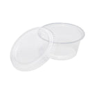 Karat 1oz Squat-2oz PET Plastic Portion Cup Lids - 2,500 pcs