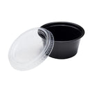 Karat 1oz Squat-2oz PET Plastic Portion Cup Lids - 2,500 pcs