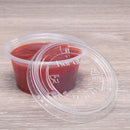 Karat 1oz Squat-2oz PET Plastic Portion Cup Lids - 2,500 pcs