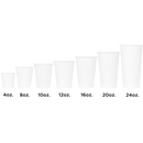 Karat 8oz Paper Hot Cups (80mm), White - 1,000 pcs
