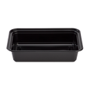 Karat 38 oz PP Plastic Microwavable Rectangular Food Containers & Lids, Black - 150 sets