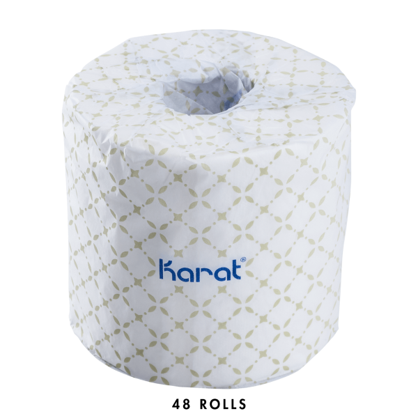 Karat Standard 2-ply Toilet Paper Rolls - Case of 48 Rolls