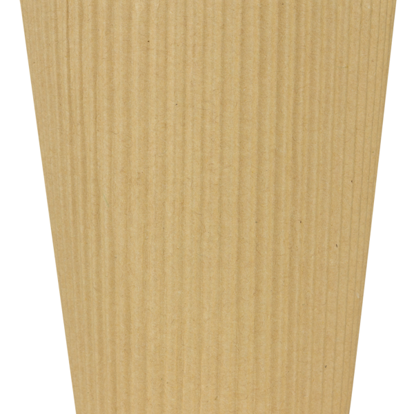 Karat 12oz Ripple Paper Hot Cups (90mm), Kraft - 500 pcs