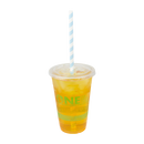 Karat Earth 10.25" Giant Paper Spiral Straw (7mm) Wrapped, Blue & White - 1,200 pcs