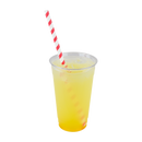 Karat Earth 10.25" Giant Paper Spiral Straw (7mm) Wrapped, Red & White - 1,200 pcs