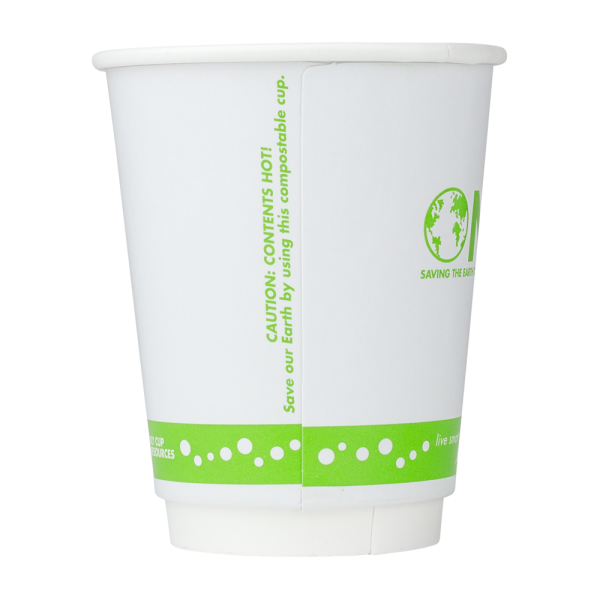 Karat Earth 8oz Eco-Friendly Insulated Paper Hot Cups (80mm), Generic - 500 pcs