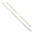 Karat Earth 9" Jumbo Paper Straw Wrapped, White - 1,200 pcs