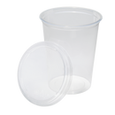 Karat Earth 117mm Lid for 8-32 oz. PLA Deli Container - 500 pcs