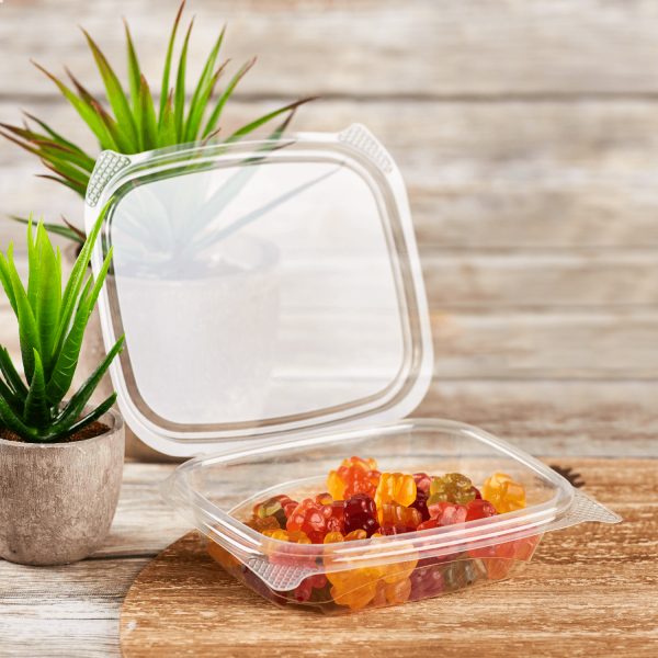 Karat Earth 8oz PLA Hinged Deli Container - 200 pcs