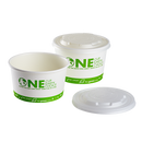 Karat Earth 114.6mm Flat Lid for 12-16oz Compostable Paper Food Container - 500 pcs