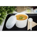 Karat Earth 16oz Eco-Friendly Paper Food Containers (114.6mm), White - 500 pcs