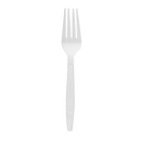 Karat Earth PLA Medium-Heavy Weight Compostable Forks Bulk Box - 1,000 pcs