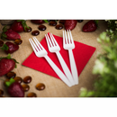Karat Earth PLA Medium-Heavy Weight Compostable Forks Bulk Box - 1,000 pcs