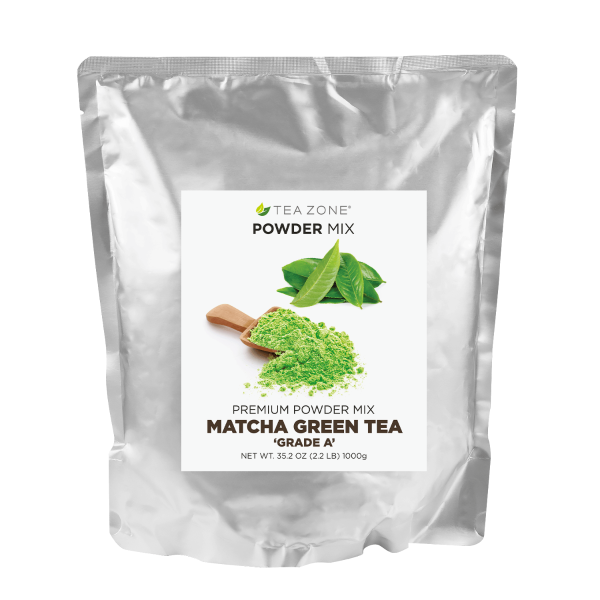 Tea Zone Matcha Green Tea (Grade A) Powder - Bag (2.2 lbs)