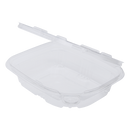 Karat 8 oz PET Plastic Tamper Resistant Hinged Deli Container with Lid - 200 sets