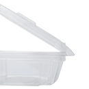 Karat 8 oz PET Plastic Tamper Resistant Hinged Deli Container with Lid - 200 sets